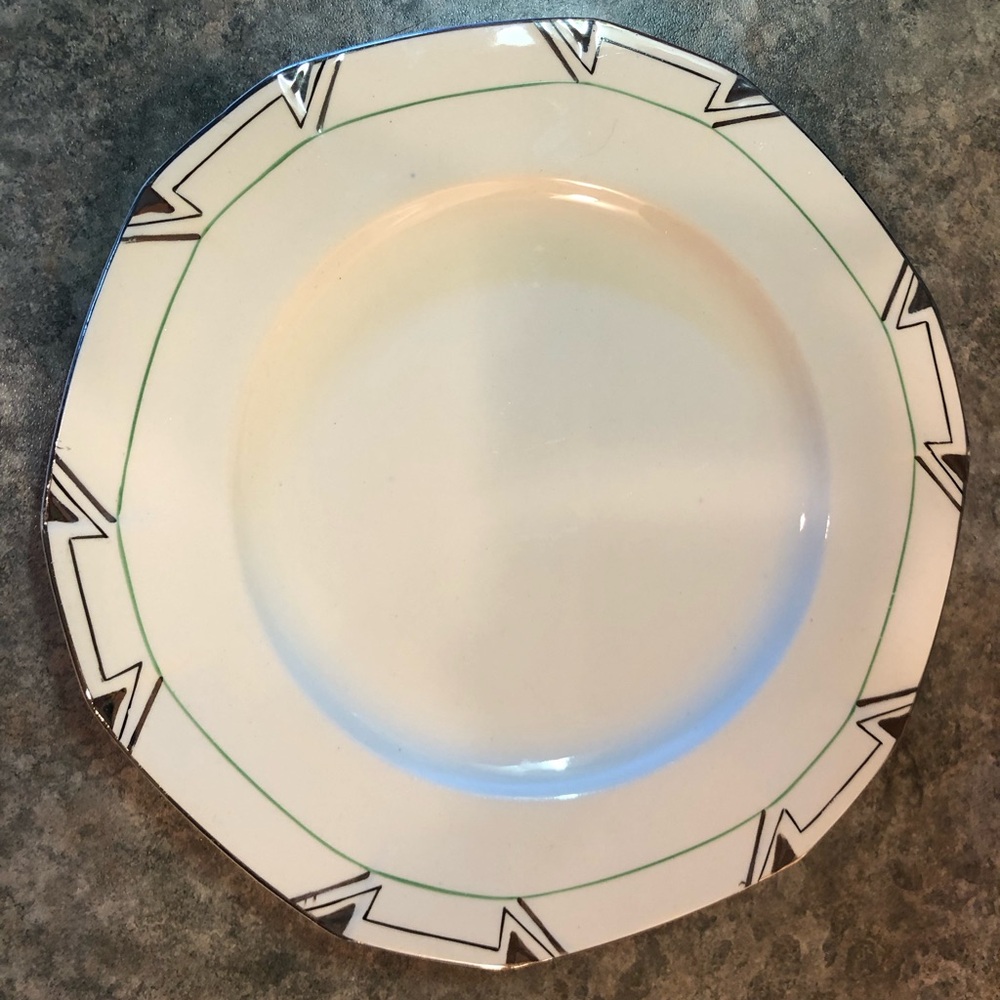 Set of 8 Alfred Meakin Marigold Princess Shape 8” Deco Plates Tudor Dinnerware